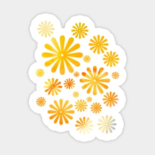 Funky flower power Sticker